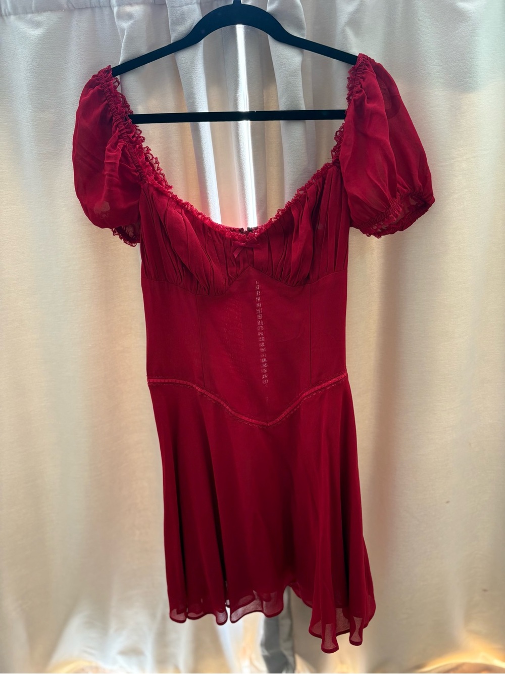 Reformation Red knee length Dress